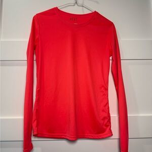 Heat Red Rashguard Long Sleeve Swim Top size small